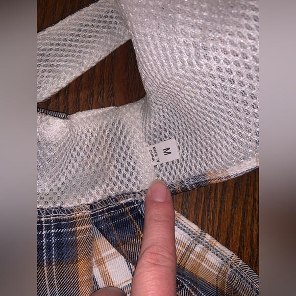 Plaid Dog Harness Dress Ruffle Preppy Plaid Feminine Puppy 🐶 - Picture 4 of 7